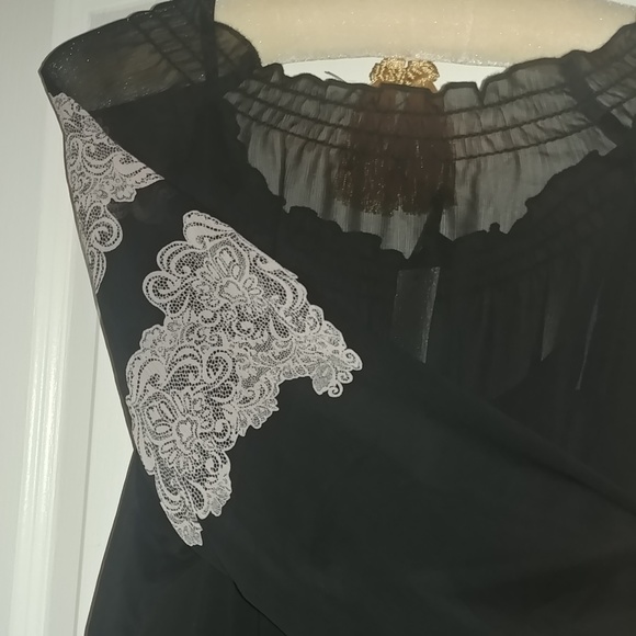 🔥NWT🔥Apt 9 sheer peasant top - Picture 8 of 8